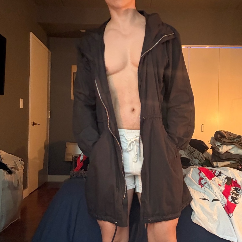 Cheap Monday Black Hooded Parka Jacket